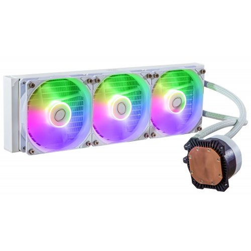 Купить Готовая СВО Cooler Master MasterLiquid 360L Core ARGB (MLW-D36M-A18PZ-RW) White с проверкой совместимости: обзор, характеристики, цена в Киеве, Днепре, Одессе, Харькове, Украине | интернет-магазин TELEMART.UA фото