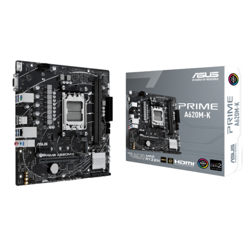 Photo Motherboard Asus PRIME A620M-K (sAM5, AMD A620)