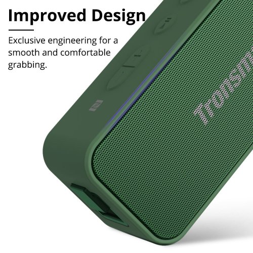 Купить Портативная акустика Tronsmart Element T2 Plus (370729) Green - цена в Харькове, Киеве, Днепре, Одессе
в интернет-магазине Telemart фото