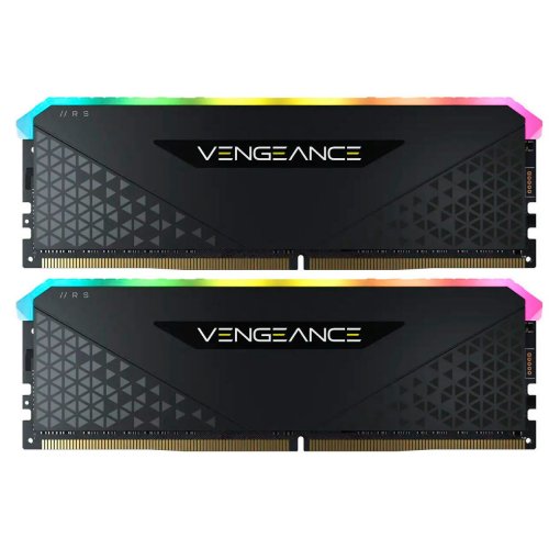 Фото ОЗУ Corsair DDR4 64GB (2x32GB) 3200Mhz Vengeance RGB RS Black (CMG64GX4M2E3200C16)