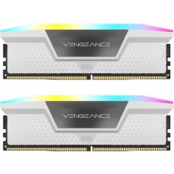 Фото Corsair DDR5 32GB (2x16GB) 5200Mhz Vengeance RGB White (CMH32GX4M2E3200C16)