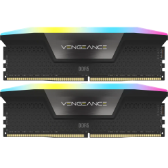 Фото Corsair DDR5 96GB (2x48GB) 5600Mhz Vengeance RGB Black (CMH96GX5M2B5600C40)