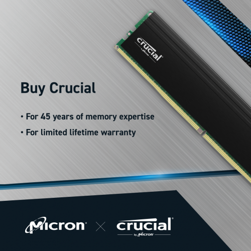 Photo RAM Crucial DDR4 32GB (2x16GB) 3200Mhz Pro (CP2K16G4DFRA32A)