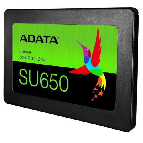 Купить SSD-диск ADATA Ultimate SU650 3D NAND 1TB 2.5" (ASU650SS-1TT-R) с проверкой совместимости: обзор, характеристики, цена в Киеве, Днепре, Одессе, Харькове, Украине | интернет-магазин TELEMART.UA фото