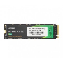 SSD-диск Apacer AS2280P4U 3D NAND 512GB M.2 (2280 PCI-E) NVMe x4 (AP512GAS2280P4U-1)