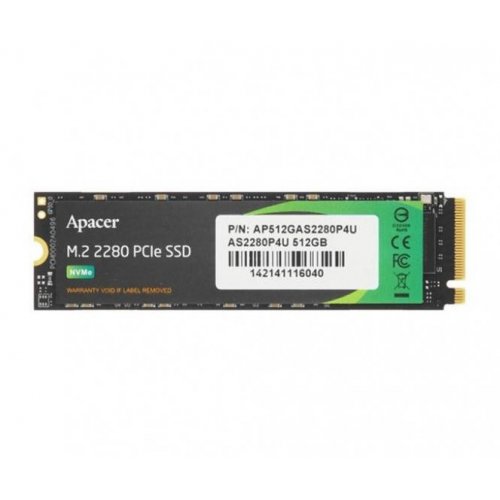 Photo SSD Drive Apacer AS2280P4U 3D NAND 512GB M.2 (2280 PCI-E) NVMe x4 (AP512GAS2280P4U-1)