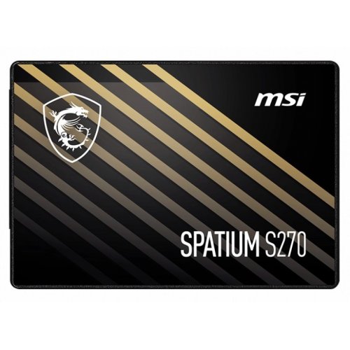 Купить SSD-диск MSI SPATIUM S270 3D NAND 480GB SATA 2.5" (S78-440E350-P83) с проверкой совместимости: обзор, характеристики, цена в Киеве, Днепре, Одессе, Харькове, Украине | интернет-магазин TELEMART.UA фото