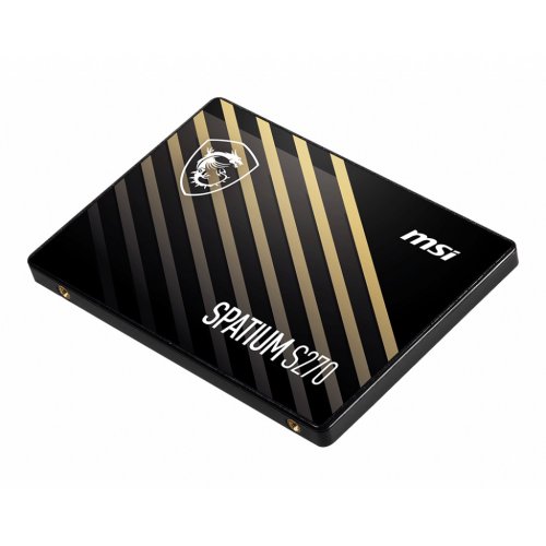 Купить SSD-диск MSI SPATIUM S270 3D NAND 480GB SATA 2.5" (S78-440E350-P83) с проверкой совместимости: обзор, характеристики, цена в Киеве, Днепре, Одессе, Харькове, Украине | интернет-магазин TELEMART.UA фото