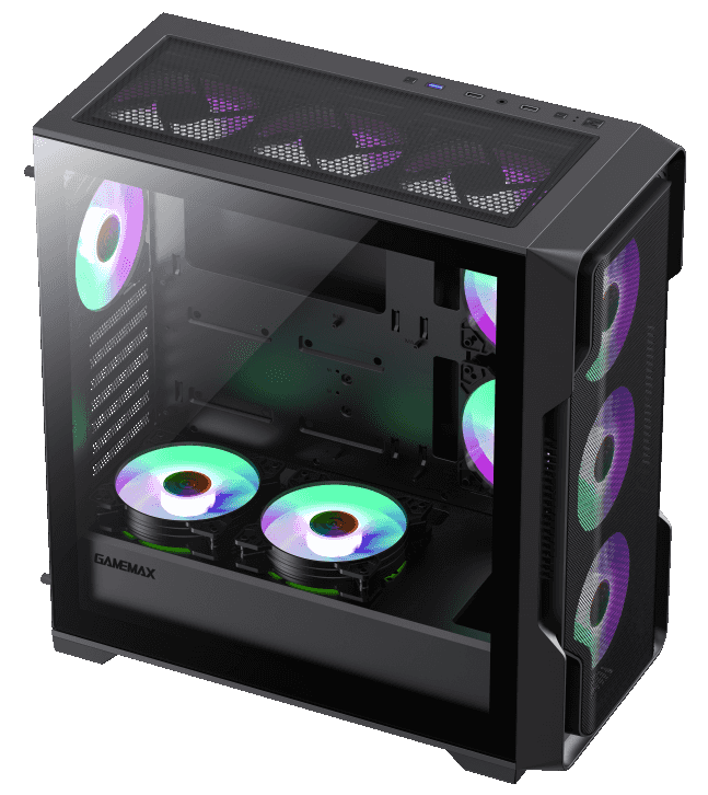 Купить GAMEMAX Siege Tempered Glass without PSU Black с проверкой ...