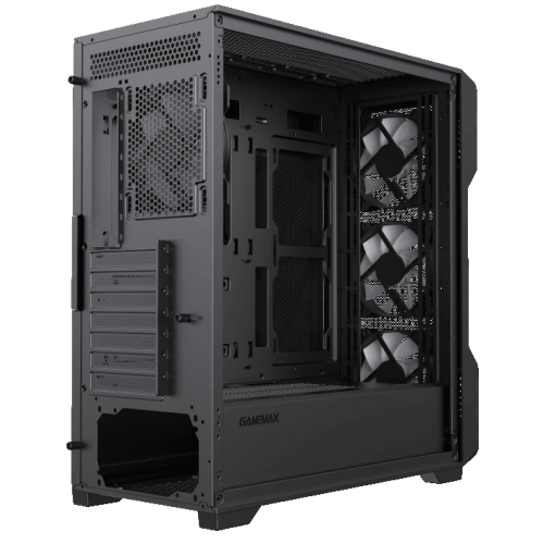 Photo GAMEMAX Siege Tempered Glass without PSU Black