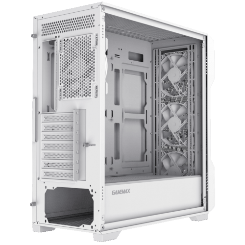 Photo GAMEMAX Siege Tempered Glass without PSU White