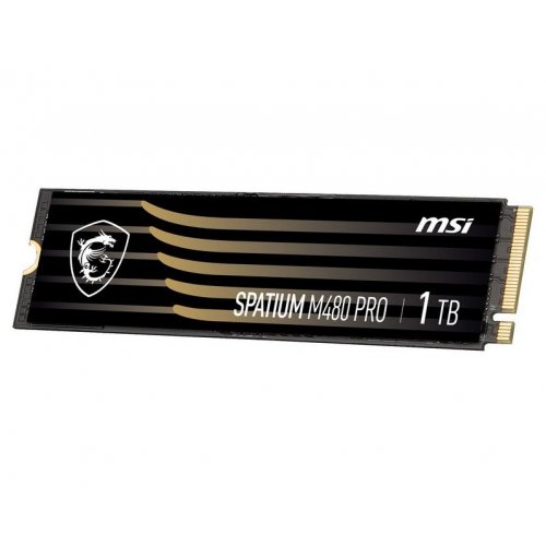 Купить SSD-диск MSI SPATIUM M480 Pro 3D NAND TLC 1TB M.2 (2280 PCI-E) NVMe 1.4 (S78-440L1G0-P83) с проверкой совместимости: обзор, характеристики, цена в Киеве, Днепре, Одессе, Харькове, Украине | интернет-магазин TELEMART.UA фото