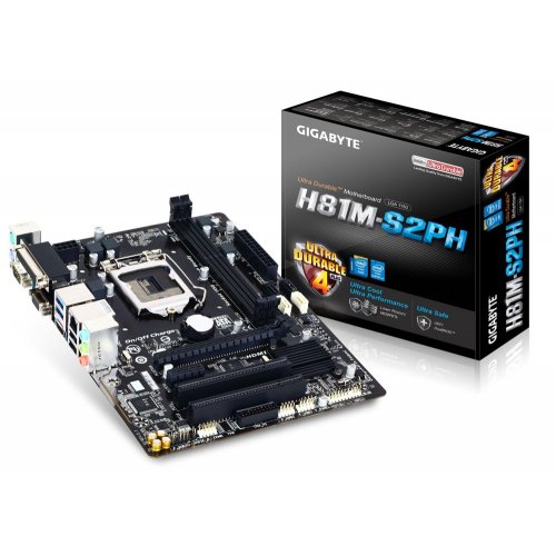 Продати Материнська плата Gigabyte GA-H81M-S2PH V2.1 (s1150, Intel H81) за Trade-In у інтернет-магазині Телемарт - Київ, Дніпро, Україна фото