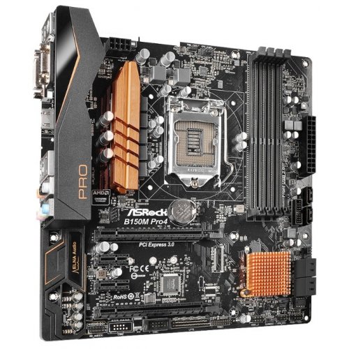 Продати Материнська плата AsRock B150M PRO4 (s1151, Intel B150) за Trade-In у інтернет-магазині Телемарт - Київ, Дніпро, Україна фото