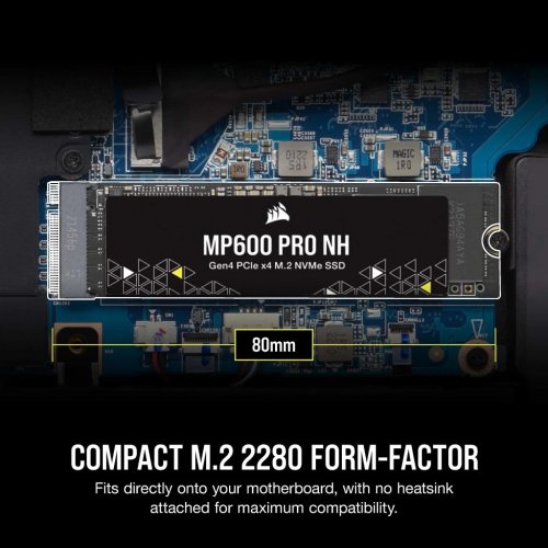 SSD-диск Corsair MP600 PRO NH 3D NAND TLC 1TB M.2 (2280 PCI-E) NVMe x4 (CSSD-F1000GBMP600PNH) купити з перевіркою сумісності: огляд, характеристики, ціна у Києві, Львові, Вінниці, Хмельницькому, Івано-Франківську, Україні | інтернет-магазин TELEMART.UA фото