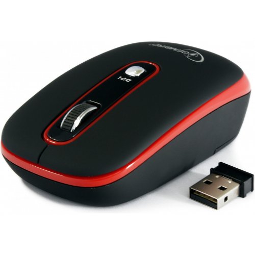 Купити Миша Gembird MUSW-103-R Red - ціна в Києві, Львові, Вінниці, Хмельницькому, Франківську, Україні | інтернет-магазин TELEMART.UA фото