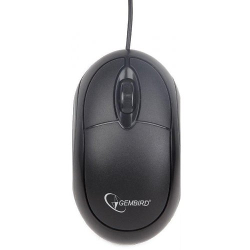 Купить Мышка Gembird MUS-U-001 Black - цена в Харькове, Киеве, Днепре, Одессе
в интернет-магазине Telemart фото