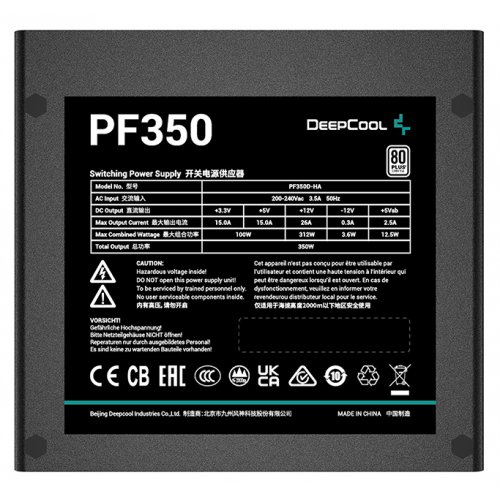 Фото Блок живлення Deepcool PF350 350W (R-PF350D-HA0B-EU)