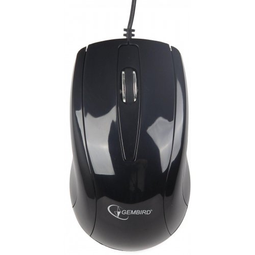 Купити Миша Gembird MUS-U-003 Black - ціна в Києві, Львові, Вінниці, Хмельницькому, Франківську, Україні | інтернет-магазин TELEMART.UA фото