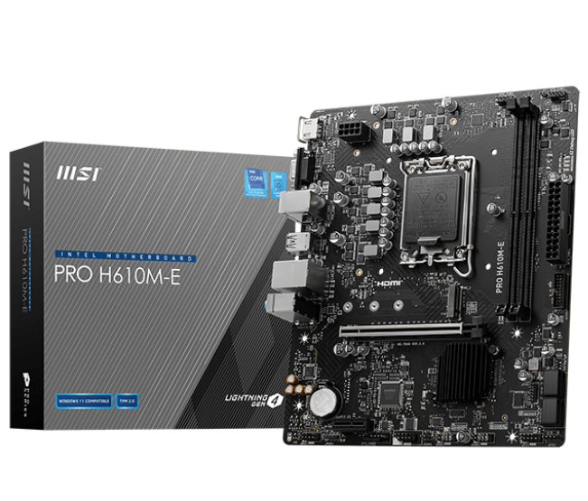 Купить Материнская плата MSI PRO H610M-E (s1700, Intel H610) с ...