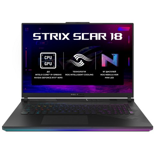 Продати Ноутбук Asus ROG Strix Scar 18 G834JY-N6078X (90NR0CG1-M005V0) Black за Trade-In у інтернет-магазині Телемарт - Київ, Дніпро, Україна фото