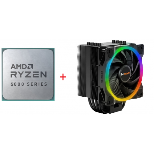 Фото Процессор AMD Ryzen 5 5600X 3.7(4.6)GHz 32MB sAM4 (100-100000065) + Be Quiet! Pure Rock 2 FX (BK033)