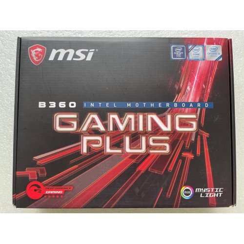 Продати материнська плата MSI B360 GAMING PLUS (s1151-v2, Intel B360) (Відновлено продавцем, 520173) за Trade-In у інтернет-магазині Телемарт - Київ, Дніпро, Україна фото