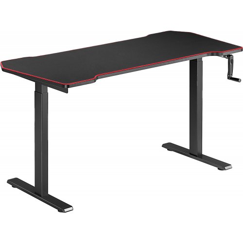 Купити Комп'ютерний стіл з ручним регулюванням висоти OfficePro ODM514 Black - ціна в Києві, Львові, Вінниці, Хмельницькому, Франківську, Україні | інтернет-магазин TELEMART.UA фото