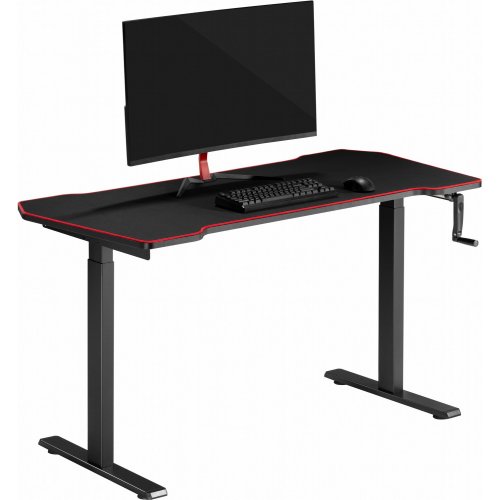 Купити Комп'ютерний стіл з ручним регулюванням висоти OfficePro ODM514 Black - ціна в Києві, Львові, Вінниці, Хмельницькому, Франківську, Україні | інтернет-магазин TELEMART.UA фото