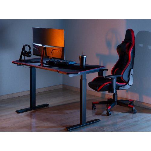 Купити Комп'ютерний стіл з ручним регулюванням висоти OfficePro ODM514 Black - ціна в Києві, Львові, Вінниці, Хмельницькому, Франківську, Україні | інтернет-магазин TELEMART.UA фото