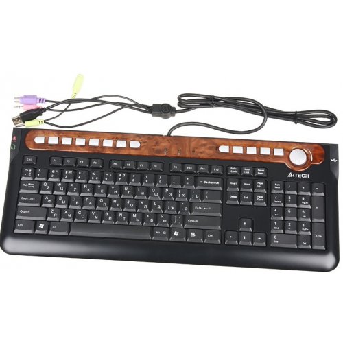 Купить Клавиатура A4Tech KX-6MU USB Black - цена в Харькове, Киеве, Днепре, Одессе
в интернет-магазине Telemart фото