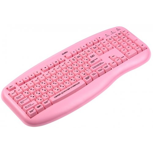Купить Клавиатура SVEN Blonde USB Pink - цена в Харькове, Киеве, Днепре, Одессе
в интернет-магазине Telemart фото