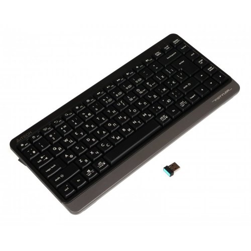 Клавиатура A4Tech FBK11 Wireless Grey купить в Украине: Киев, Днепр, Харьков, Одесса  | Низкая цена, отзывы, характеристики от TELEMART фото