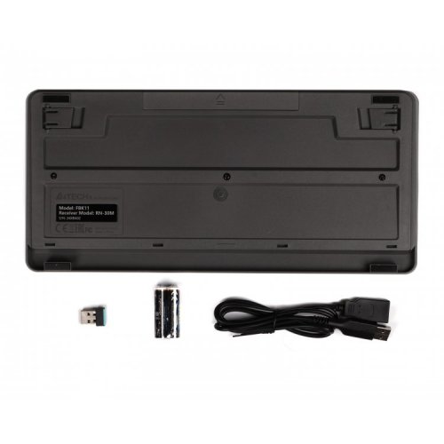 Клавиатура A4Tech FBK11 Wireless Grey купить в Украине: Киев, Днепр, Харьков, Одесса  | Низкая цена, отзывы, характеристики от TELEMART фото