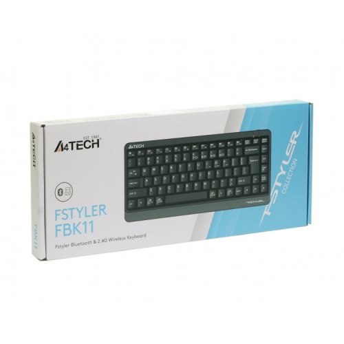 Клавиатура A4Tech FBK11 Wireless Grey купить в Украине: Киев, Днепр, Харьков, Одесса  | Низкая цена, отзывы, характеристики от TELEMART фото