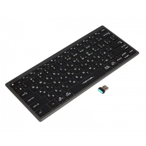 Клавиатура A4Tech FBX51C Wireless Grey купить в Украине: Киев, Днепр, Харьков, Одесса  | Низкая цена, отзывы, характеристики от TELEMART фото