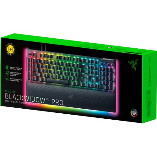 Фото Клавиатура Razer BlackWidow V4 Pro RGB Yellow Switch (RZ03-04681800-R3M1) Black