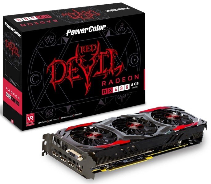 Продать Видеокарта PowerColor Radeon RX 480 Red Devil 8192MB