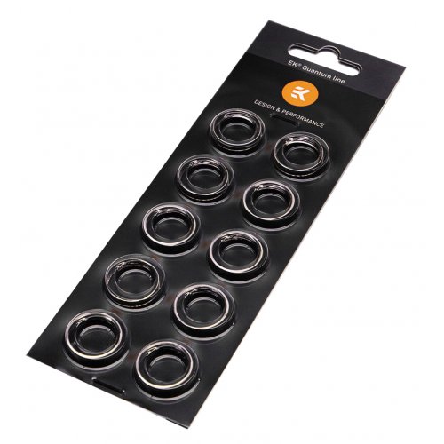 

EKWB EK-Quantum Torque Color Ring 10-Pack HDC 16 - Nickel (3831109816387)