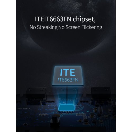 Купити Сплітер Ugreen CM186 HDMI 2.0 to 2 x HDMI 4K 60Hz HDR (50707) Black - ціна в Києві, Львові, Вінниці, Хмельницькому, Франківську, Україні | інтернет-магазин TELEMART.UA фото