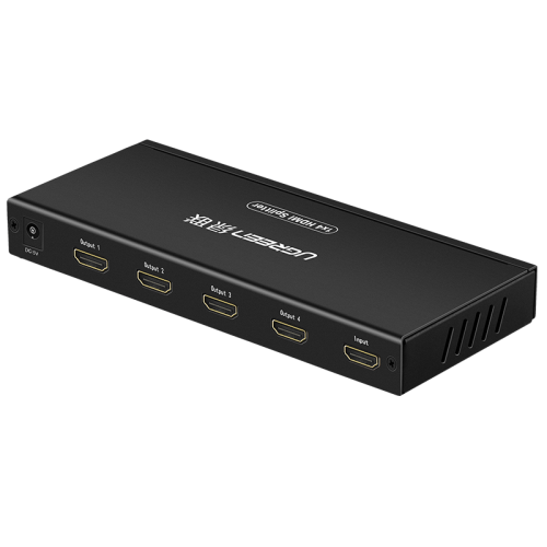 Сплітер Ugreen HDMI 1.4 to 4 x HDMI 4K 30Hz (40202) Black купити в Україні: Київ, Львів, Хмельницький, Тернопіль, Івано-Франківськ | Низька ціна, відгуки, характеристики від TELEMART фото