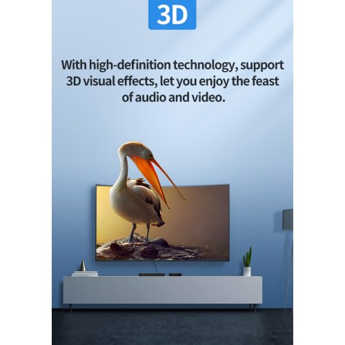 Сплітер Ugreen HDMI 1.4 to 4 x HDMI 4K 30Hz (40202) Black купити в Україні: Київ, Львів, Хмельницький, Тернопіль, Івано-Франківськ | Низька ціна, відгуки, характеристики від TELEMART фото