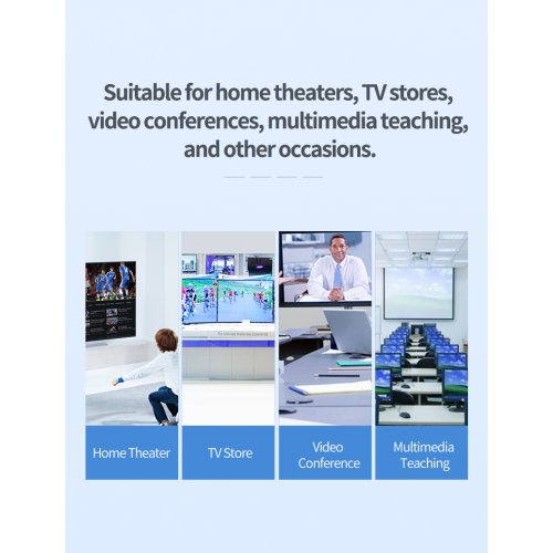 Сплітер Ugreen HDMI 1.4 to 4 x HDMI 4K 30Hz (40202) Black купити в Україні: Київ, Львів, Хмельницький, Тернопіль, Івано-Франківськ | Низька ціна, відгуки, характеристики від TELEMART фото