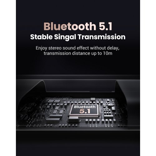 Купити Bluetooth адаптер Ugreen CM523 Bluetooth 5.1 AUX 3.5 mm (60300) Black - ціна в Києві, Львові, Вінниці, Хмельницькому, Франківську, Україні | інтернет-магазин TELEMART.UA фото