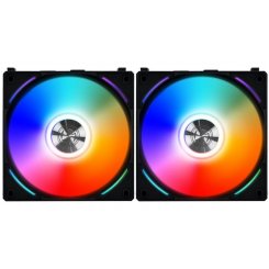 Уценка набор вентиляторов Lian Li Uni Fan AL 120 Triple-Pack (G99.12AL3B.00) (Некомплект, 2 вентилятора в коробке) Black/White