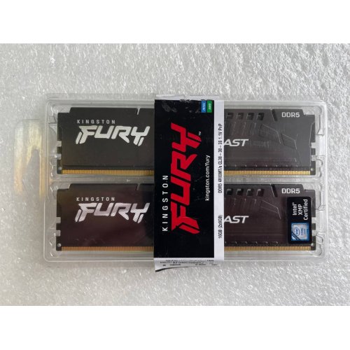Продати озп Kingston DDR5 16GB (2x8GB) 4800MHz FURY Beast Black (KF548C38BBK2-16) (Відновлено продавцем, 525167) за Trade-In у інтернет-магазині Телемарт - Київ, Дніпро, Україна фото