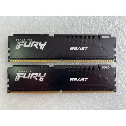 Продати озп Kingston DDR5 16GB (2x8GB) 4800MHz FURY Beast Black (KF548C38BBK2-16) (Відновлено продавцем, 525167) за Trade-In у інтернет-магазині Телемарт - Київ, Дніпро, Україна фото