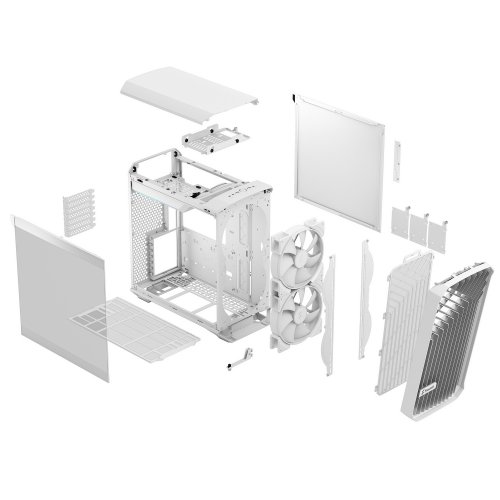 Продать Корпус Fractal Design Torrent Compact RGB Tempered Glass без БП (FD-C-TOR1C-05) White по Trade-In интернет-магазине Телемарт - Киев, Днепр, Украина фото