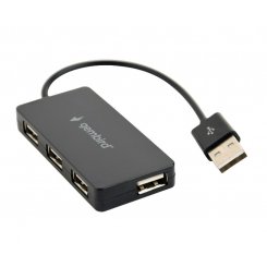 USB-хаб Gembird USB 2.0 4 in 1 (UHB-U2P4-04) Black