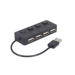 USB-хаб Gembird USB 4 in 1 (UHB-U2P4-05) Black
